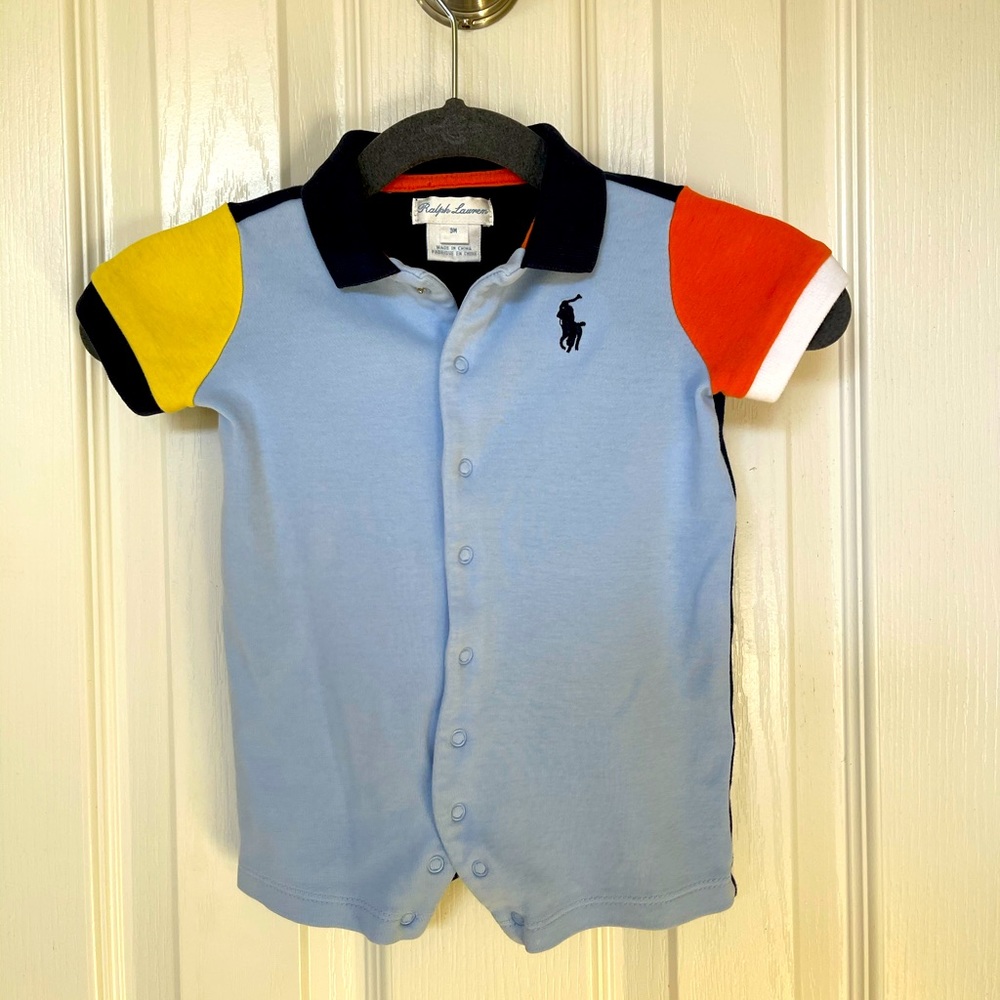 Ralph Lauren Baby Boy Multicolored Romper